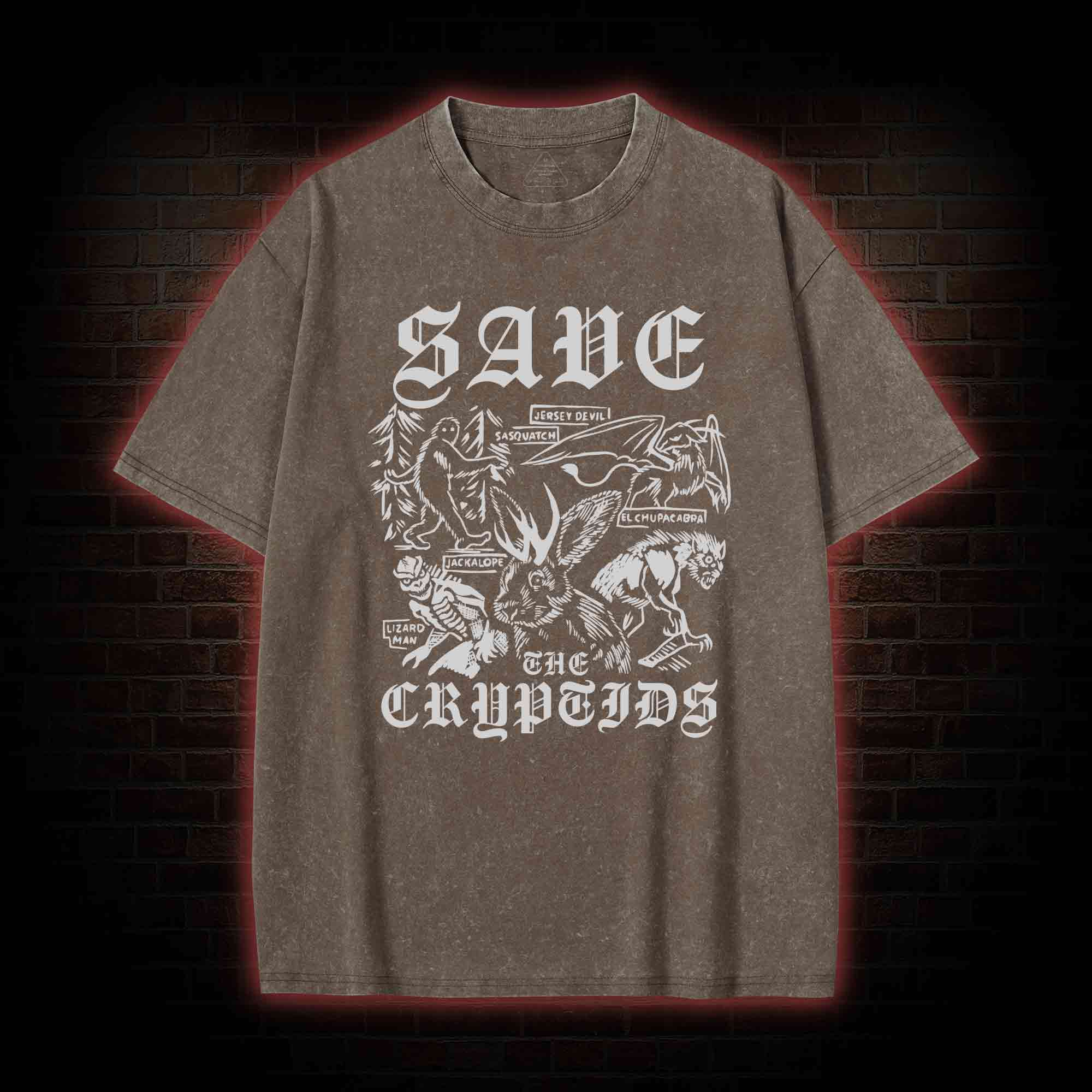 Save the Cryptids Washed T-shirt