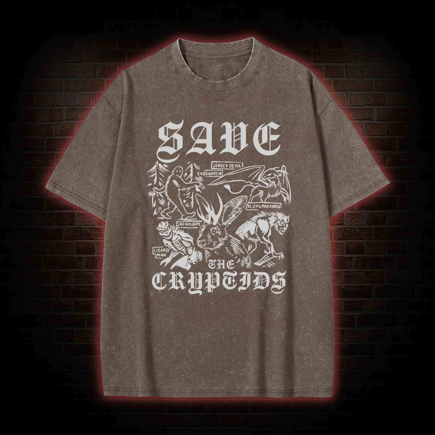 Save the Cryptids Washed T-shirt