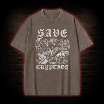 Save the Cryptids Washed T-shirt