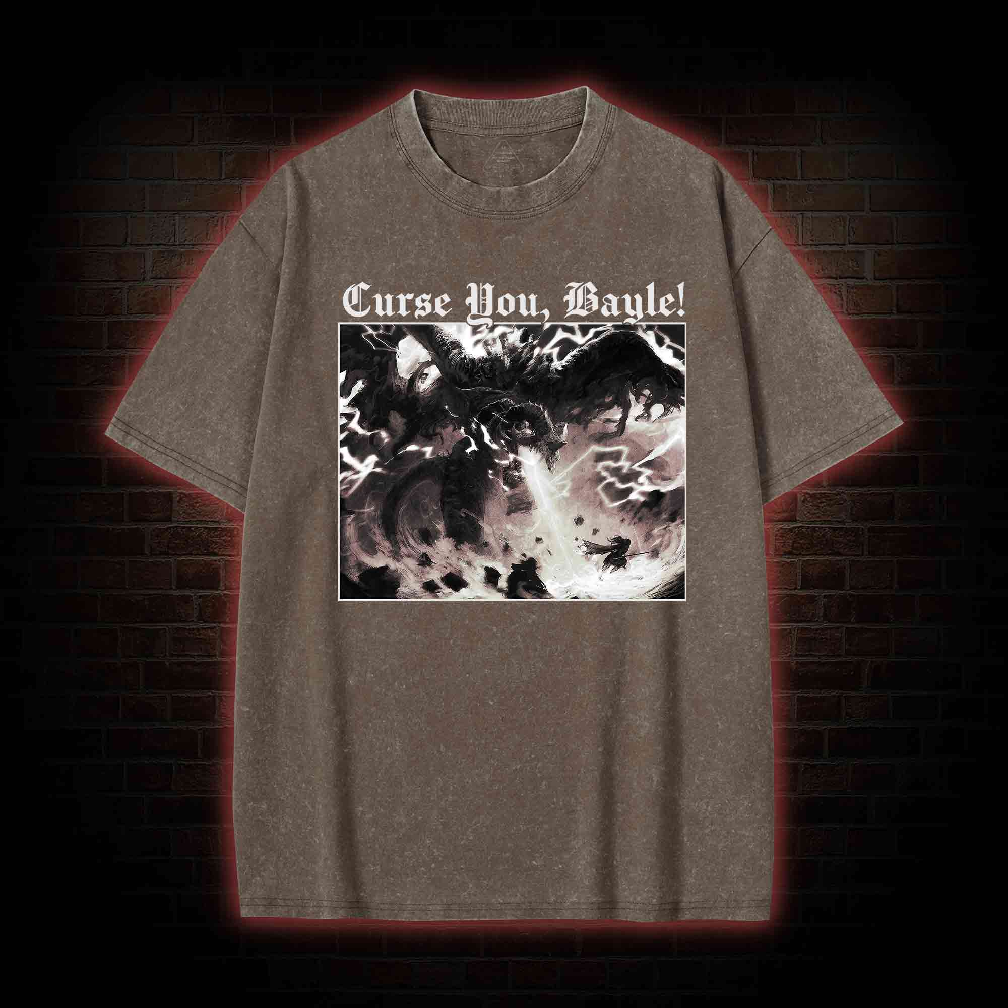 Curse You Bayle! Vintage Washed T-shirt