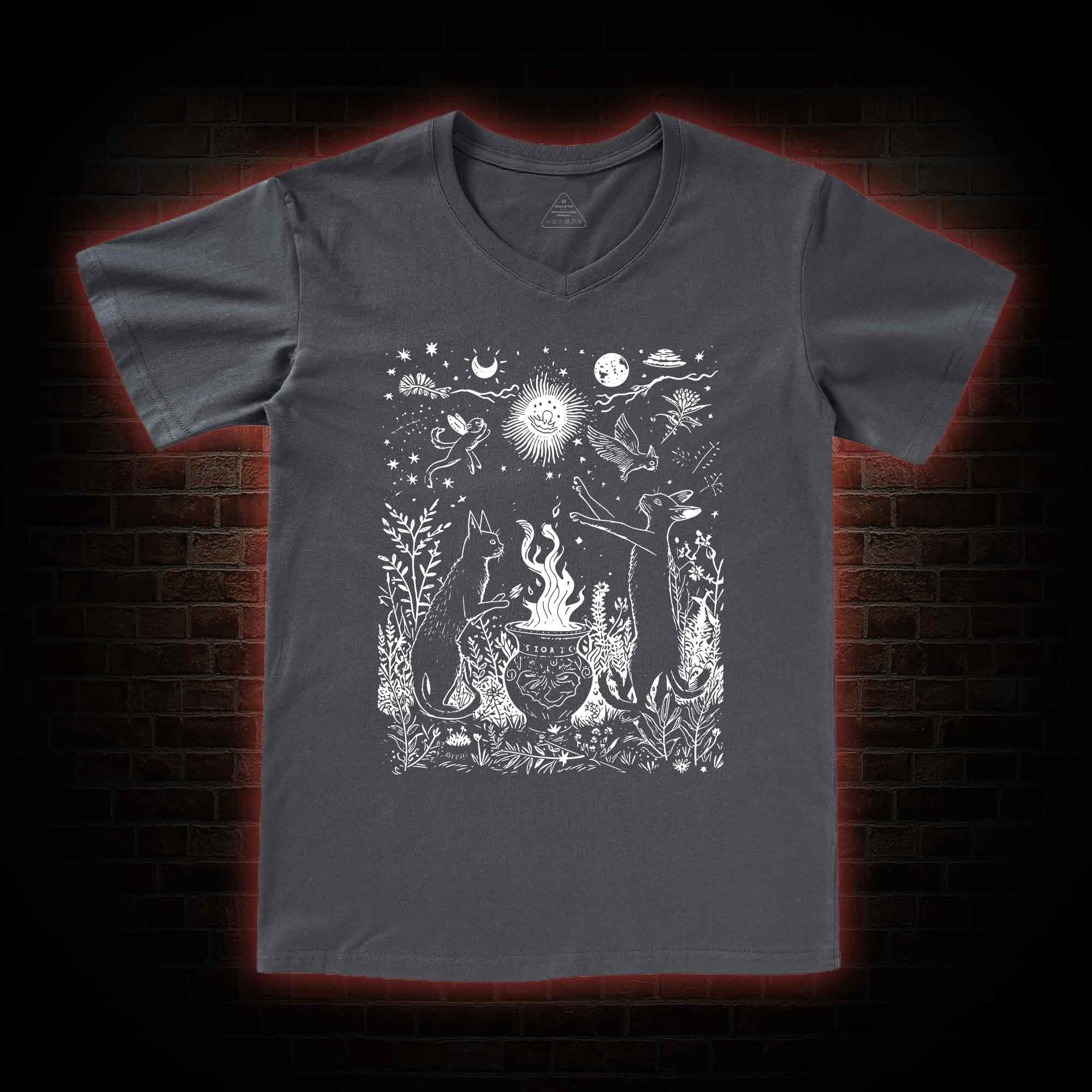 Celestial Cat V-Neck Classic T-Shirt