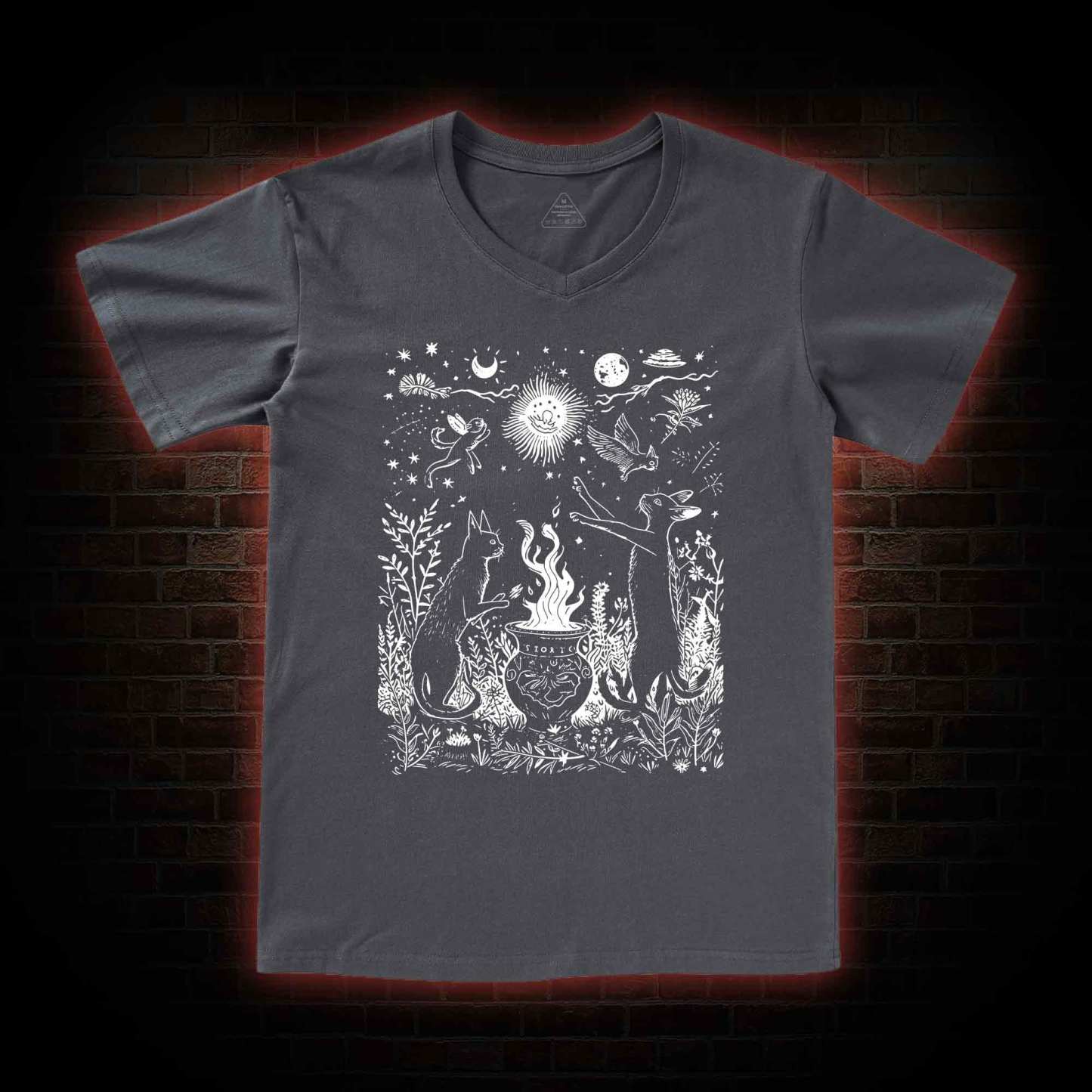 Celestial Cat V-Neck Classic T-Shirt
