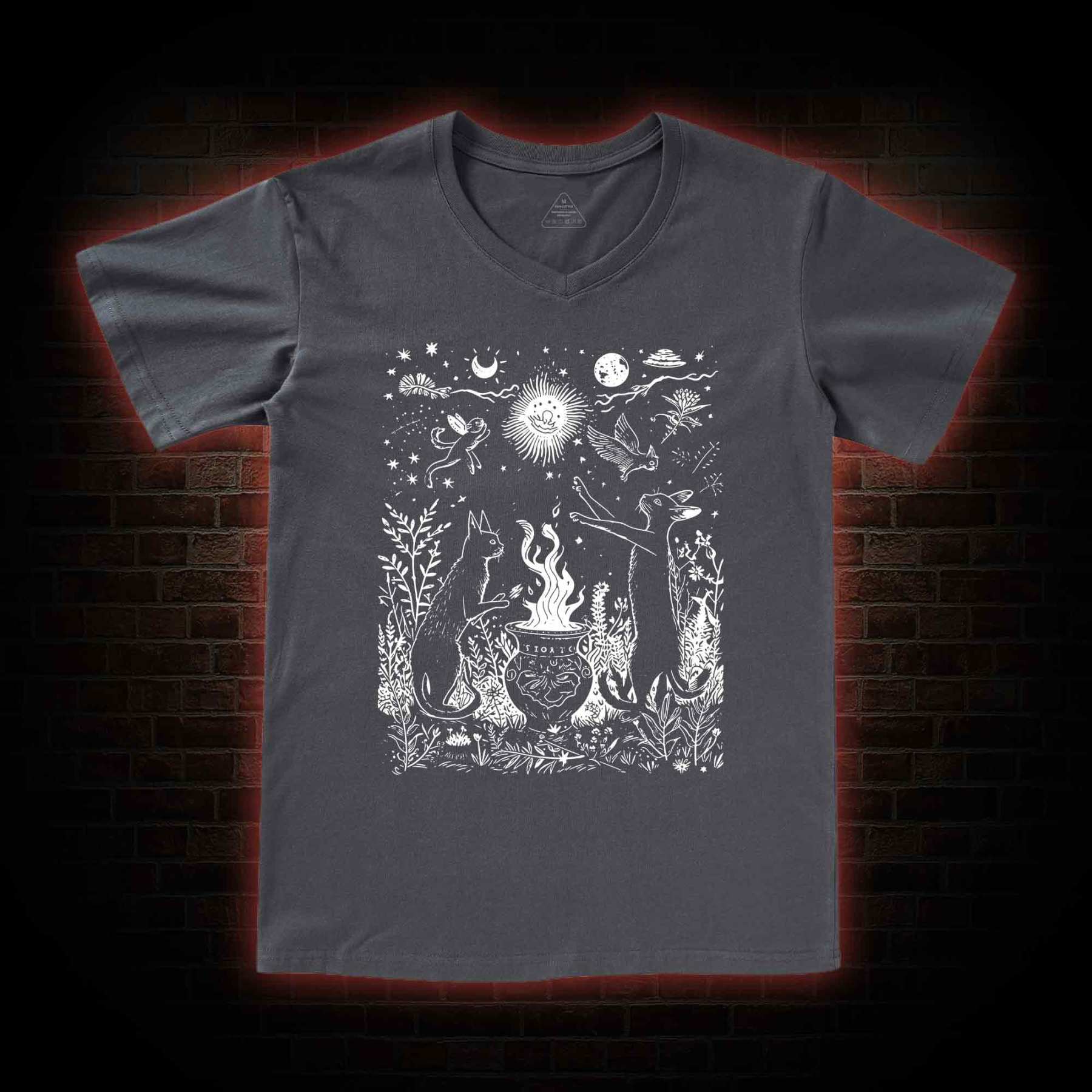 Celestial Cat V-Neck Classic T-Shirt
