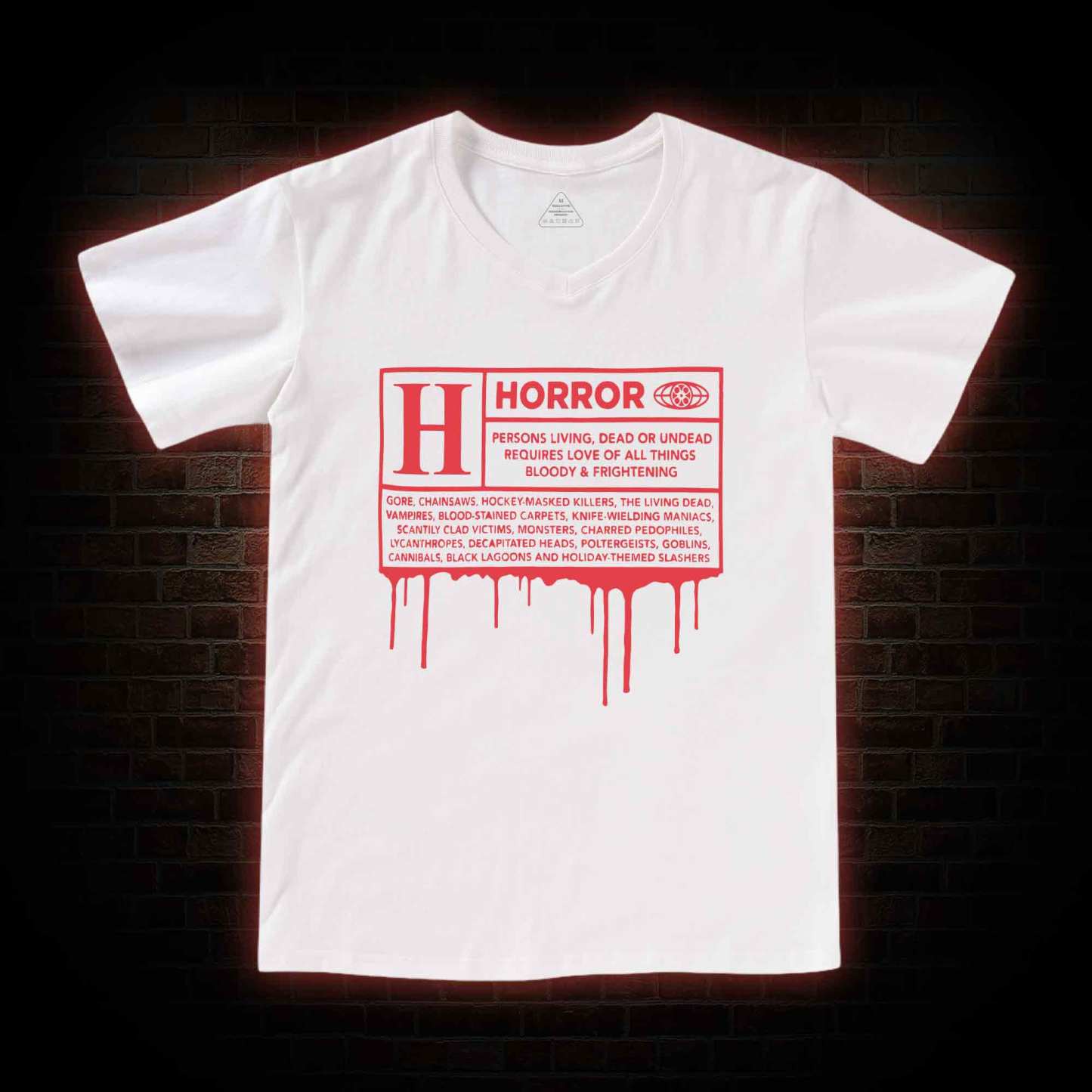 Horror Rating V-Neck Classic T-Shirt