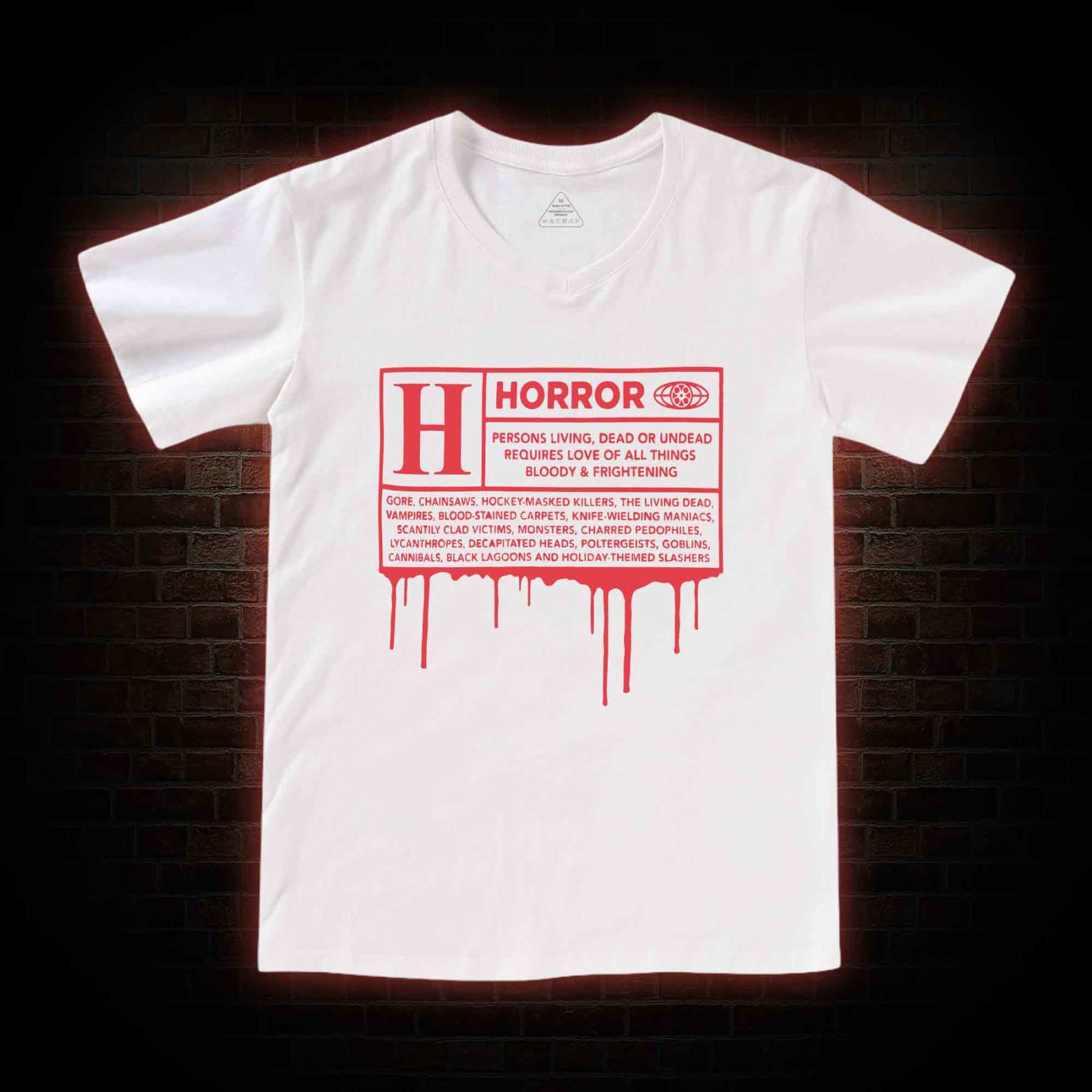 Horror Rating V-Neck Classic T-Shirt