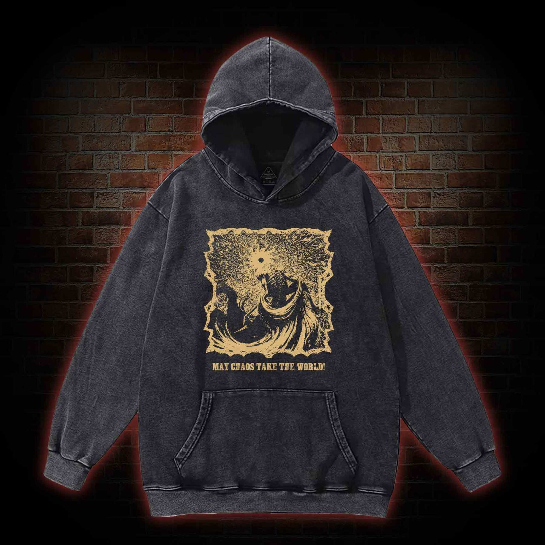 May Chaos Take The World Washed Hoodie