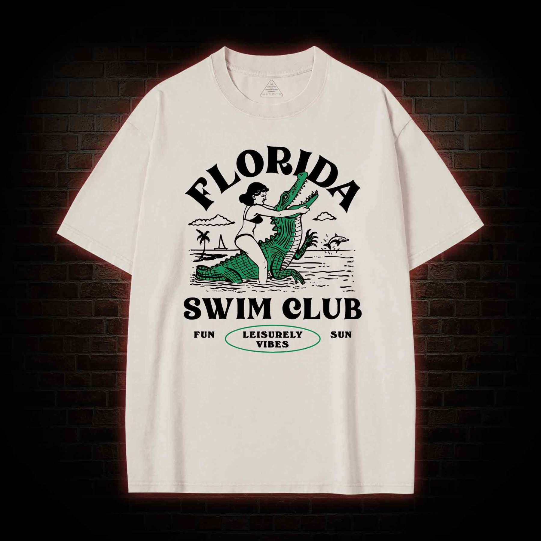 Florida Swim Club Washed T-shirt