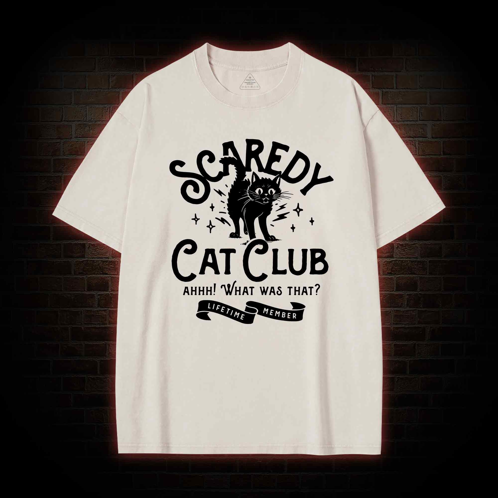 Scaredy Cat Club Washed T-shirt