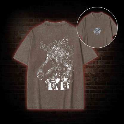 The Massive Beast Back Print Washed T-shirt