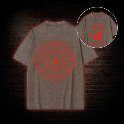 we know Back Print Washed T-shirt