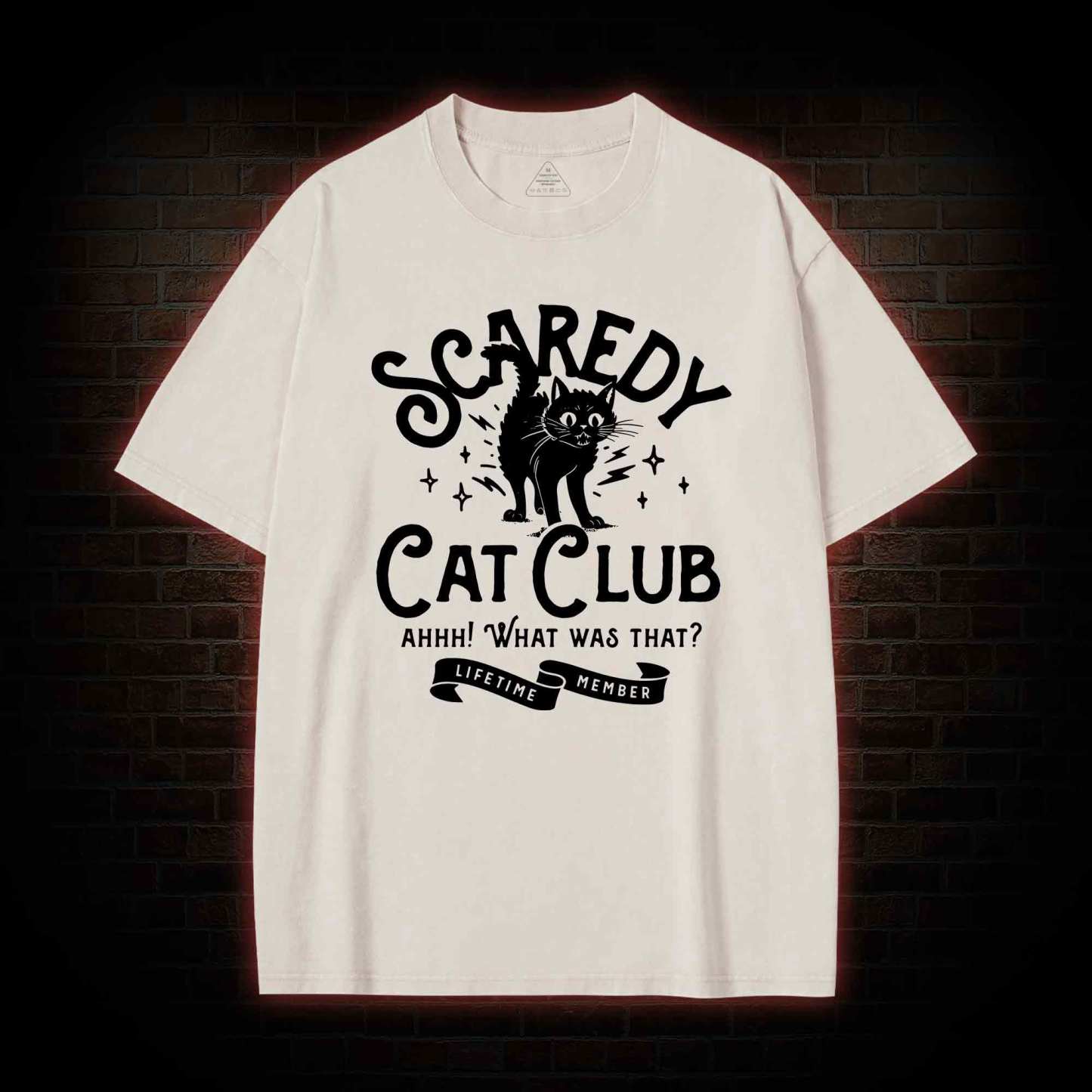 Scaredy Cat Club Washed T-shirt
