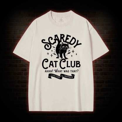 Scaredy Cat Club Washed T-shirt