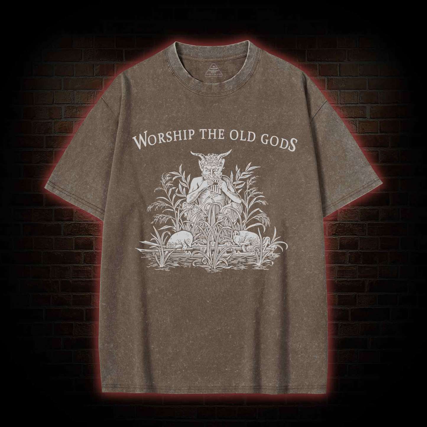 Worship The Old Gods Washed T-shirt
