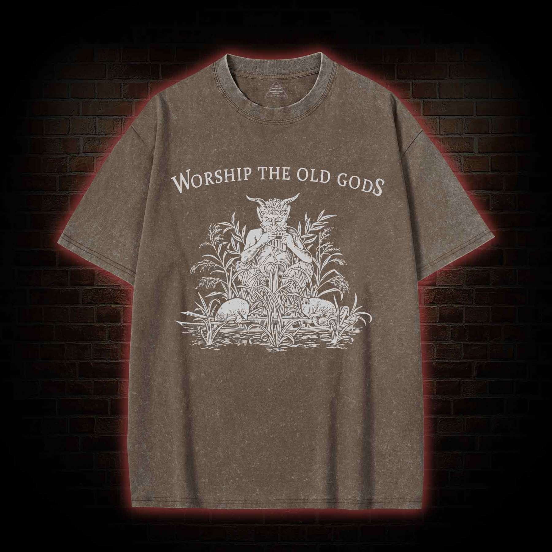 Worship The Old Gods Washed T-shirt