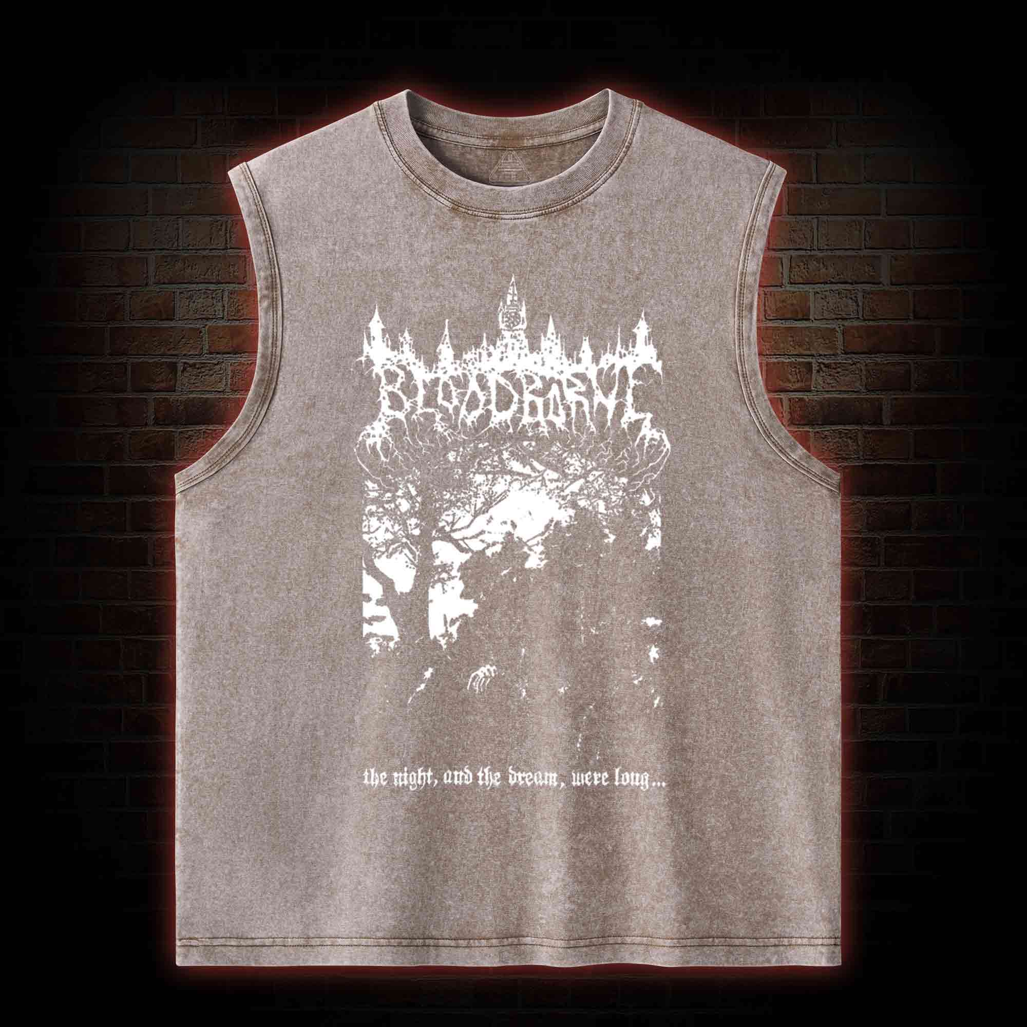 The Night and The Dream were Long Washed Tank Top