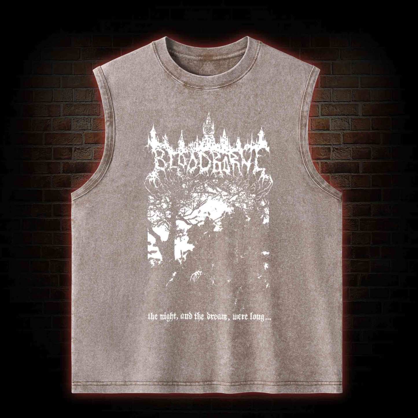 The Night and The Dream were Long Washed Tank Top
