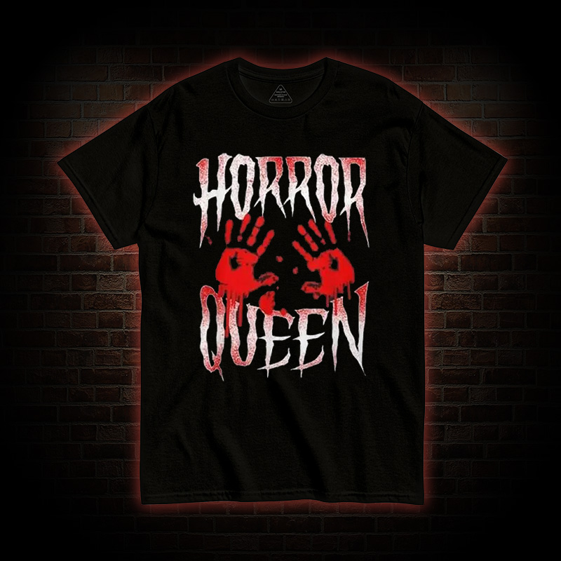 Horror Movie Blood Hand Queen Scary T-Shirt