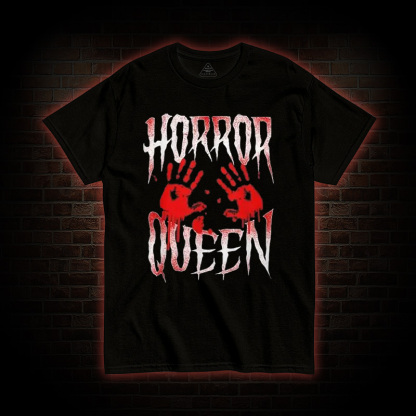 Horror Movie Blood Hand Queen Scary T-Shirt