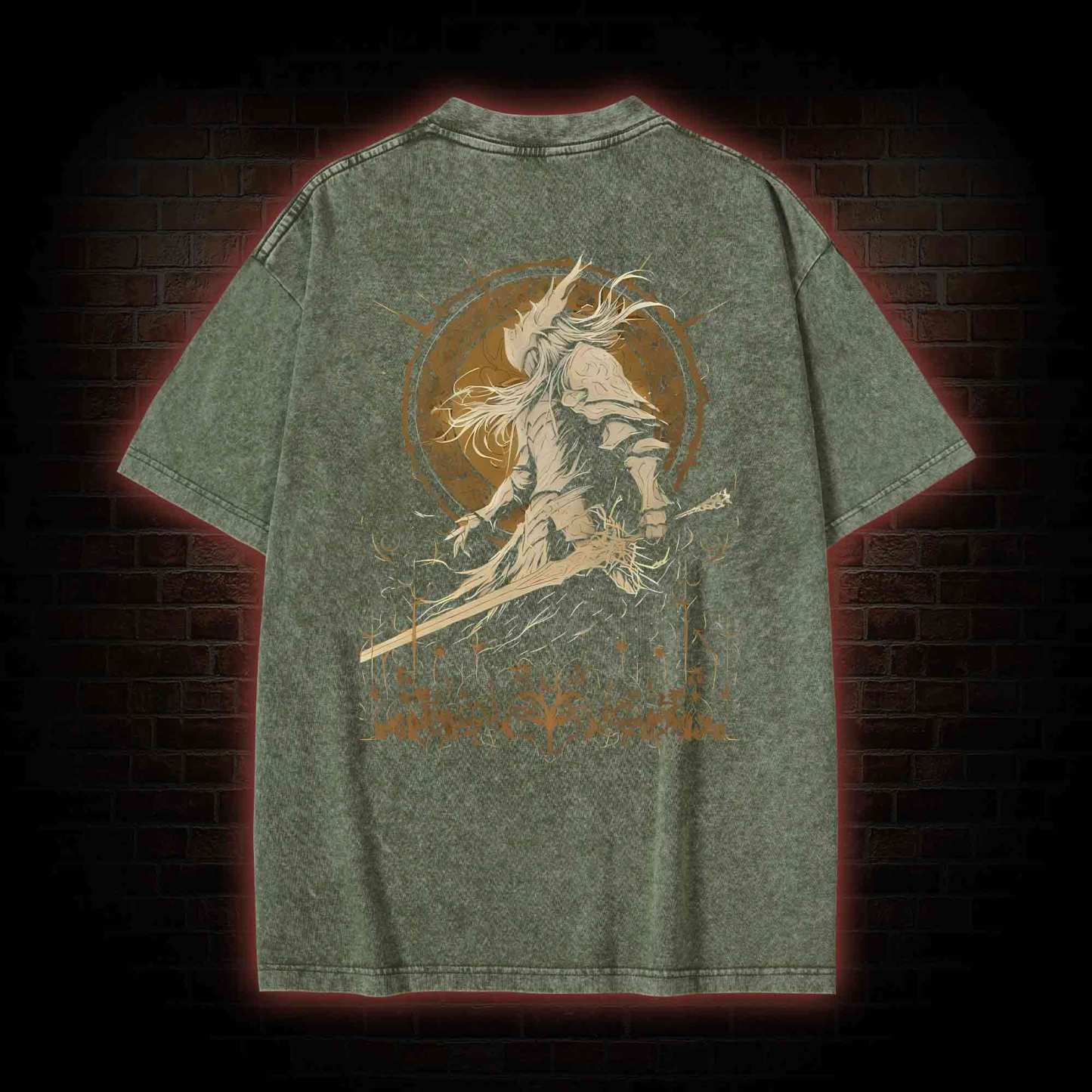 Not Rot Front Back Washed T-shirt