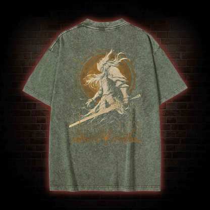 Not Rot Front Back Washed T-shirt