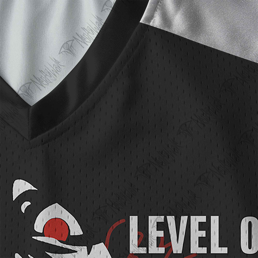 No Life King V-Neck Long Sleeve Jersey