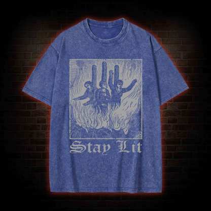 Stay Lit Washed T-shirt