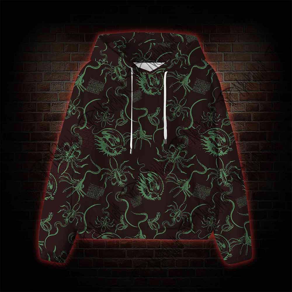 Alien Delivery Guy All Over Print Scuba Hoodie