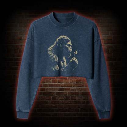 Bigfoot Dandelion Washed Cropped Sweatshirts