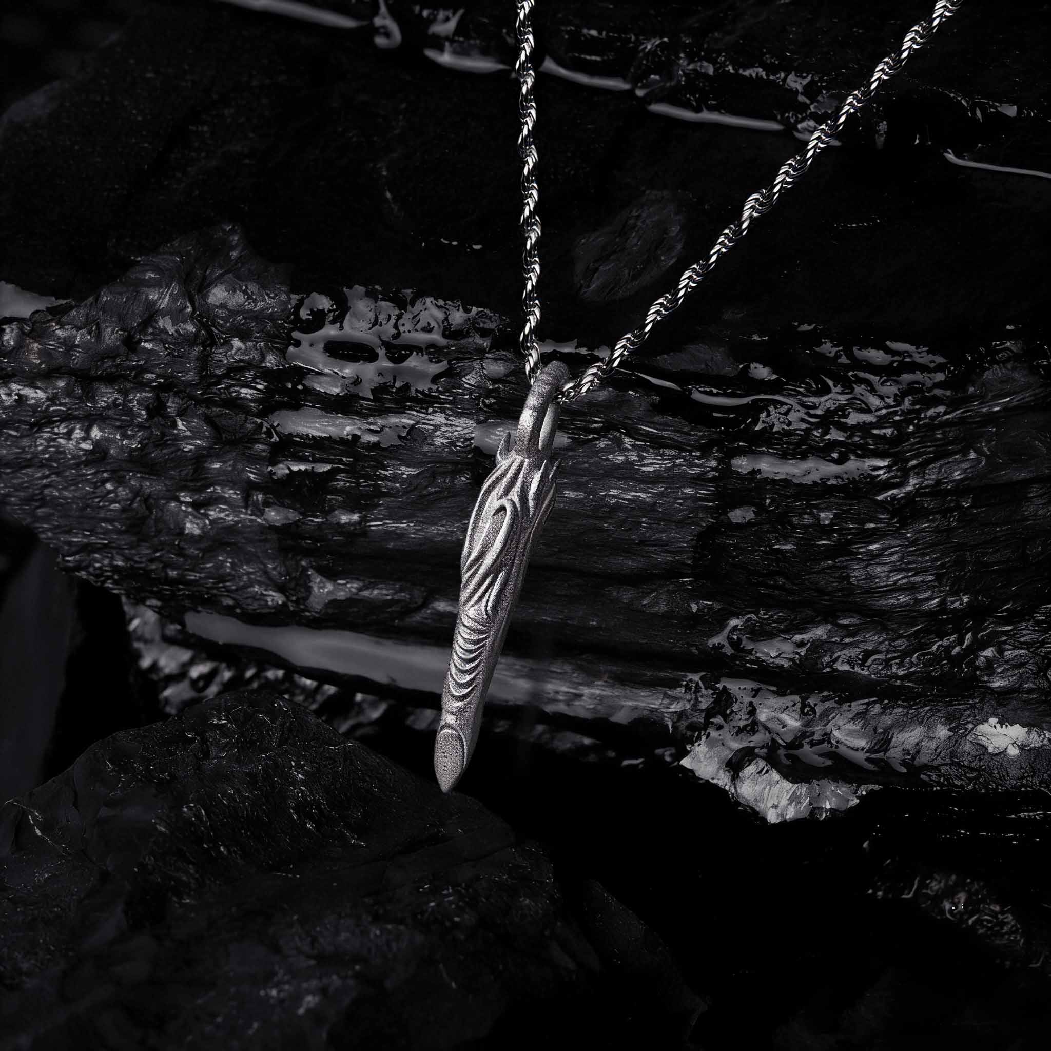 Dark Edge Sculptural Necklace