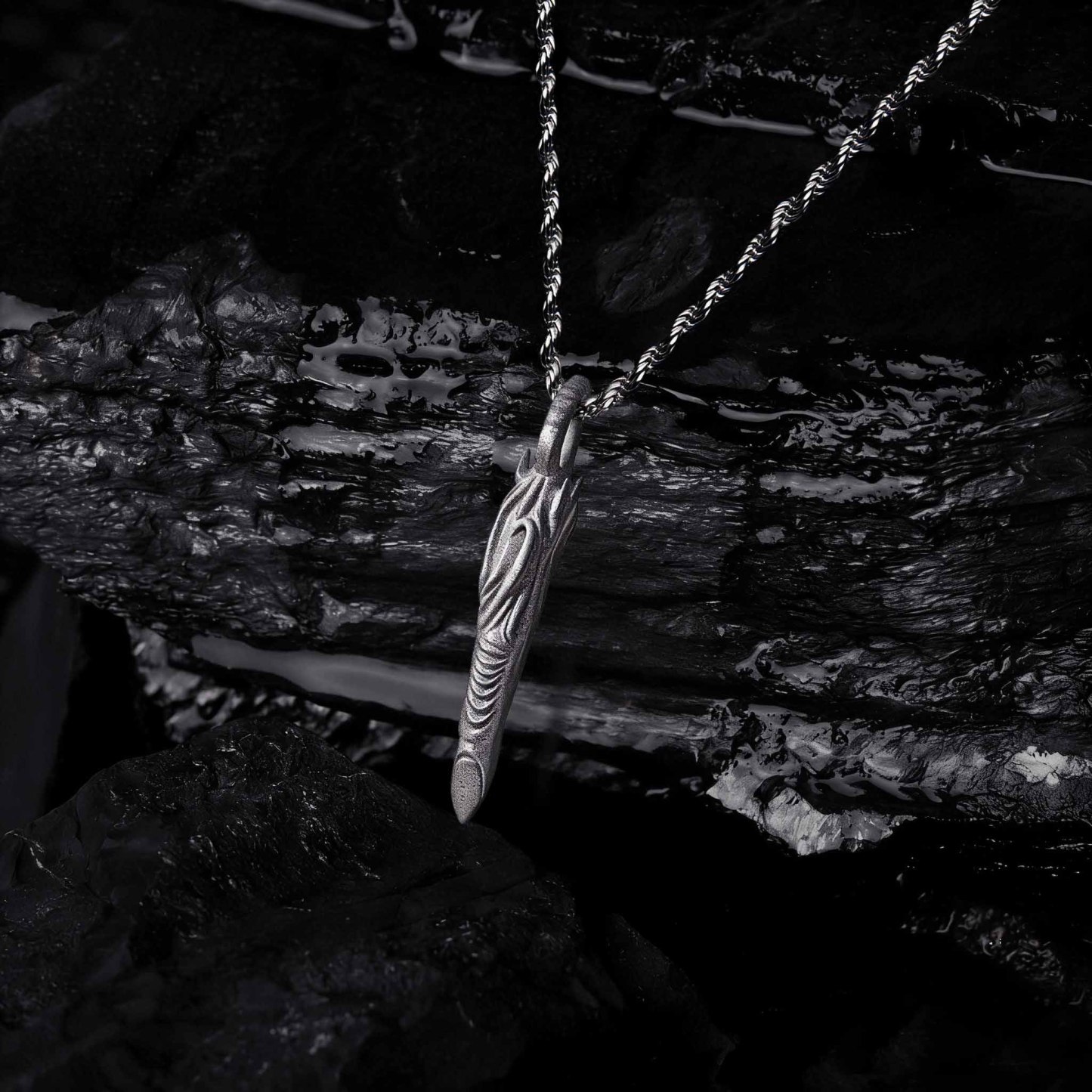 Dark Edge Sculptural Necklace