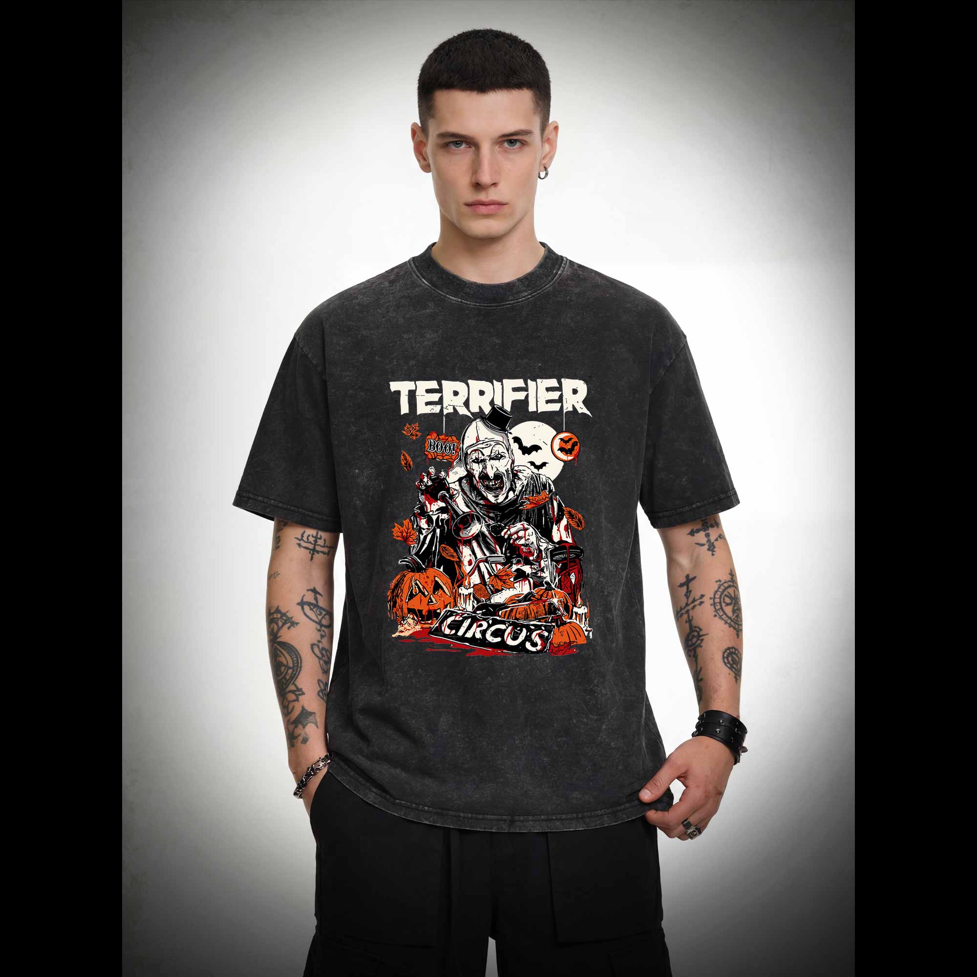 Terrifier Art the Clown Washed T-shirt