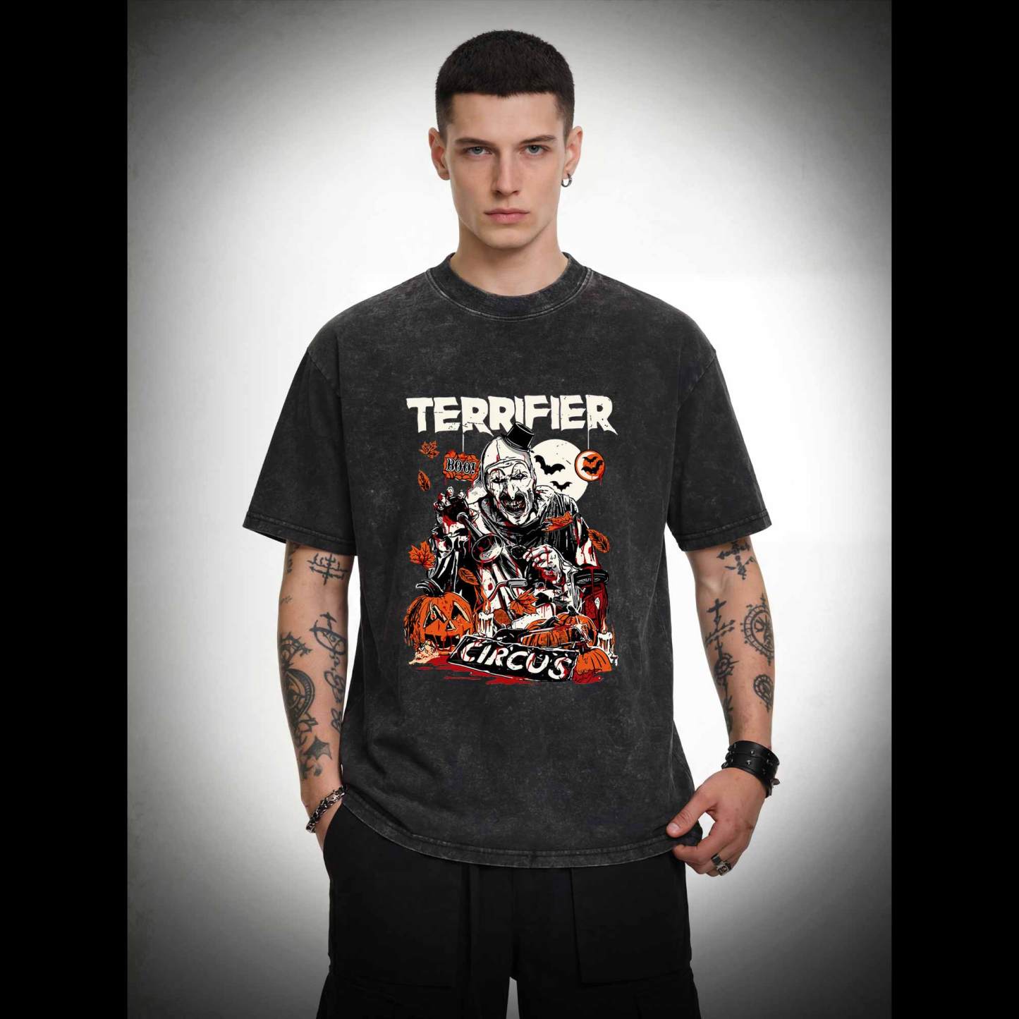 Terrifier Art the Clown Washed T-shirt