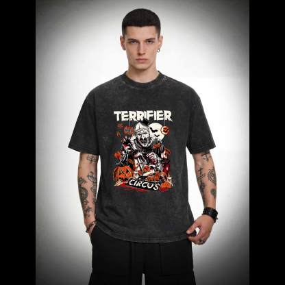 Terrifier Art the Clown Washed T-shirt