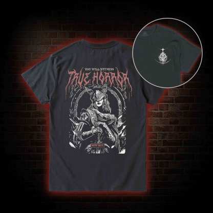 True Horror Back Print T-Shirt