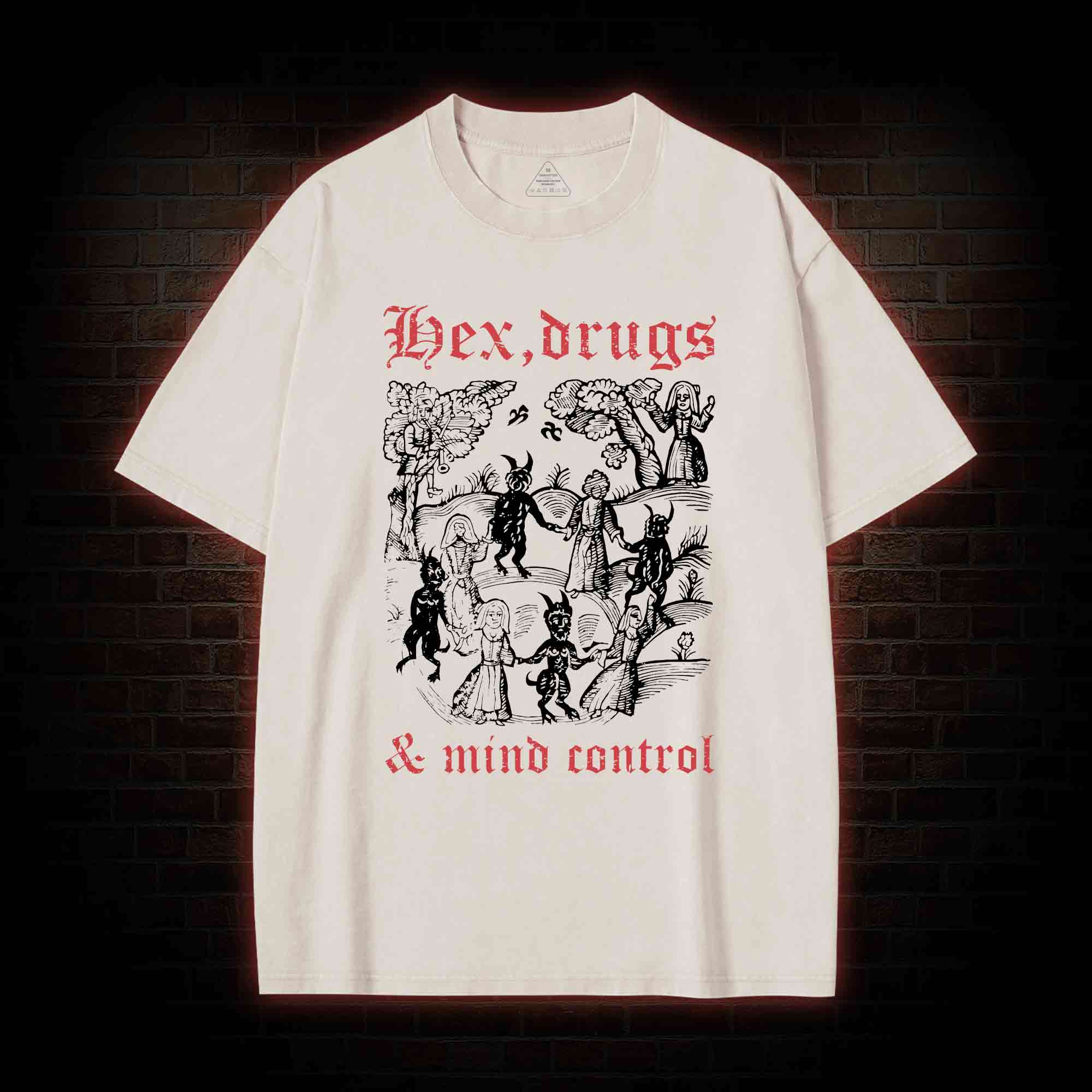 Sex Drugs & Mind Contral Washed T-shirt
