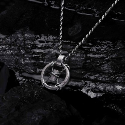 Hammer Ring Sculptural Necklace