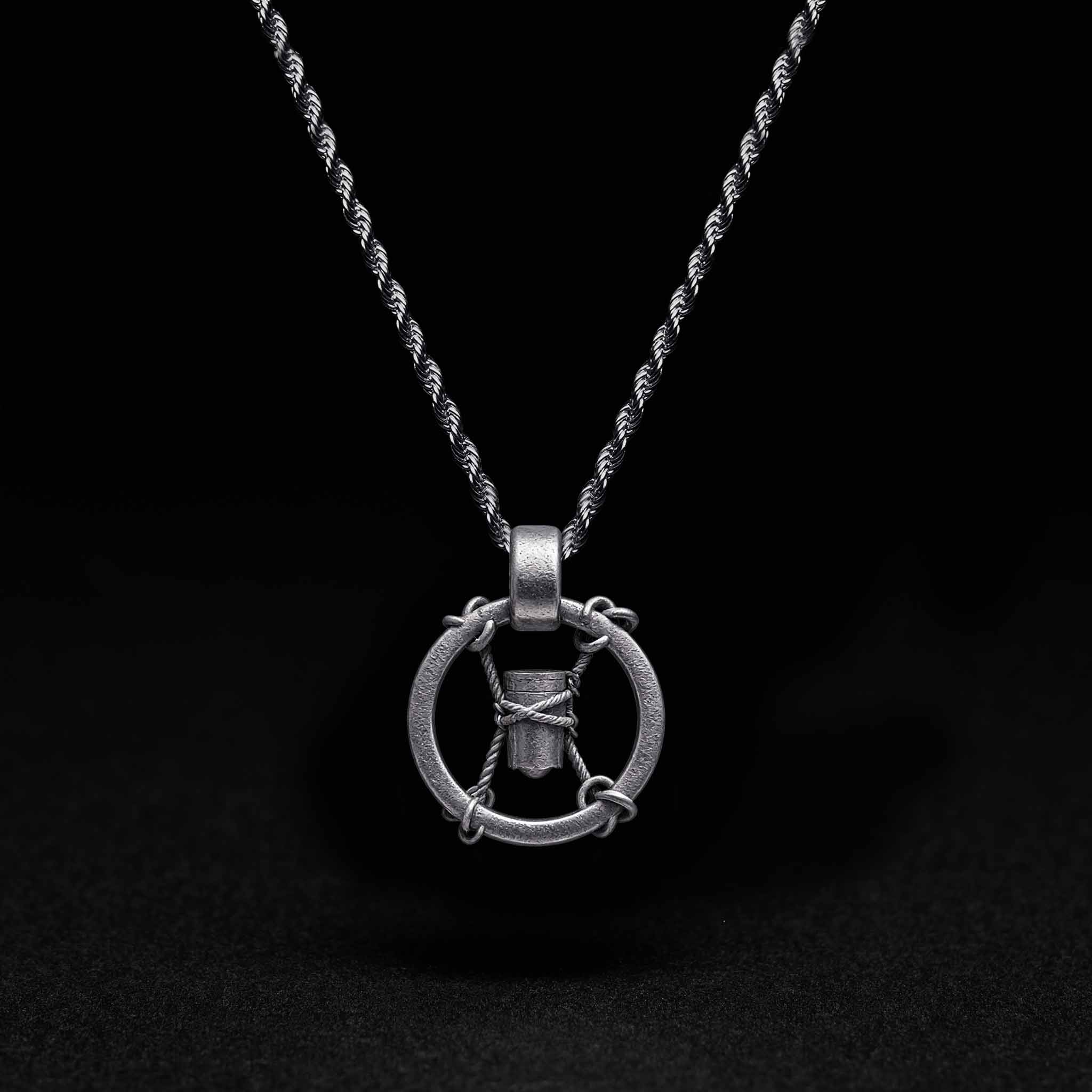 Hammer Ring Sculptural Necklace