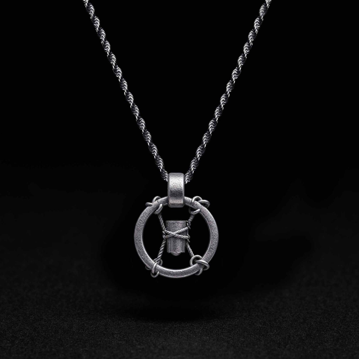 Hammer Ring Sculptural Necklace