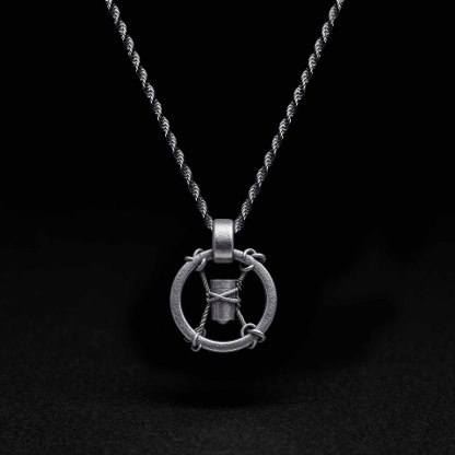 Hammer Ring Sculptural Necklace