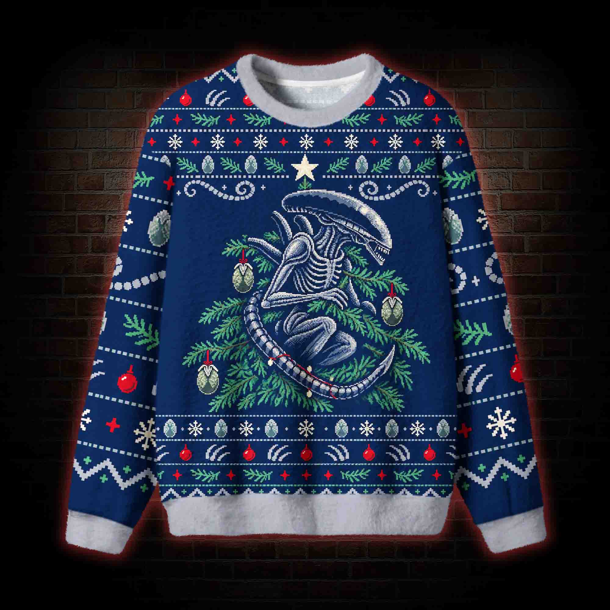 Creepy Christmas Tree Ugly Sweatshirts