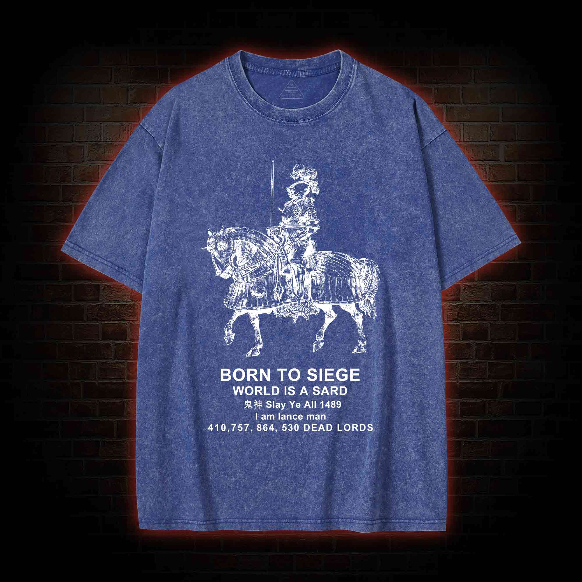 Born To Siege Washed T-shirt