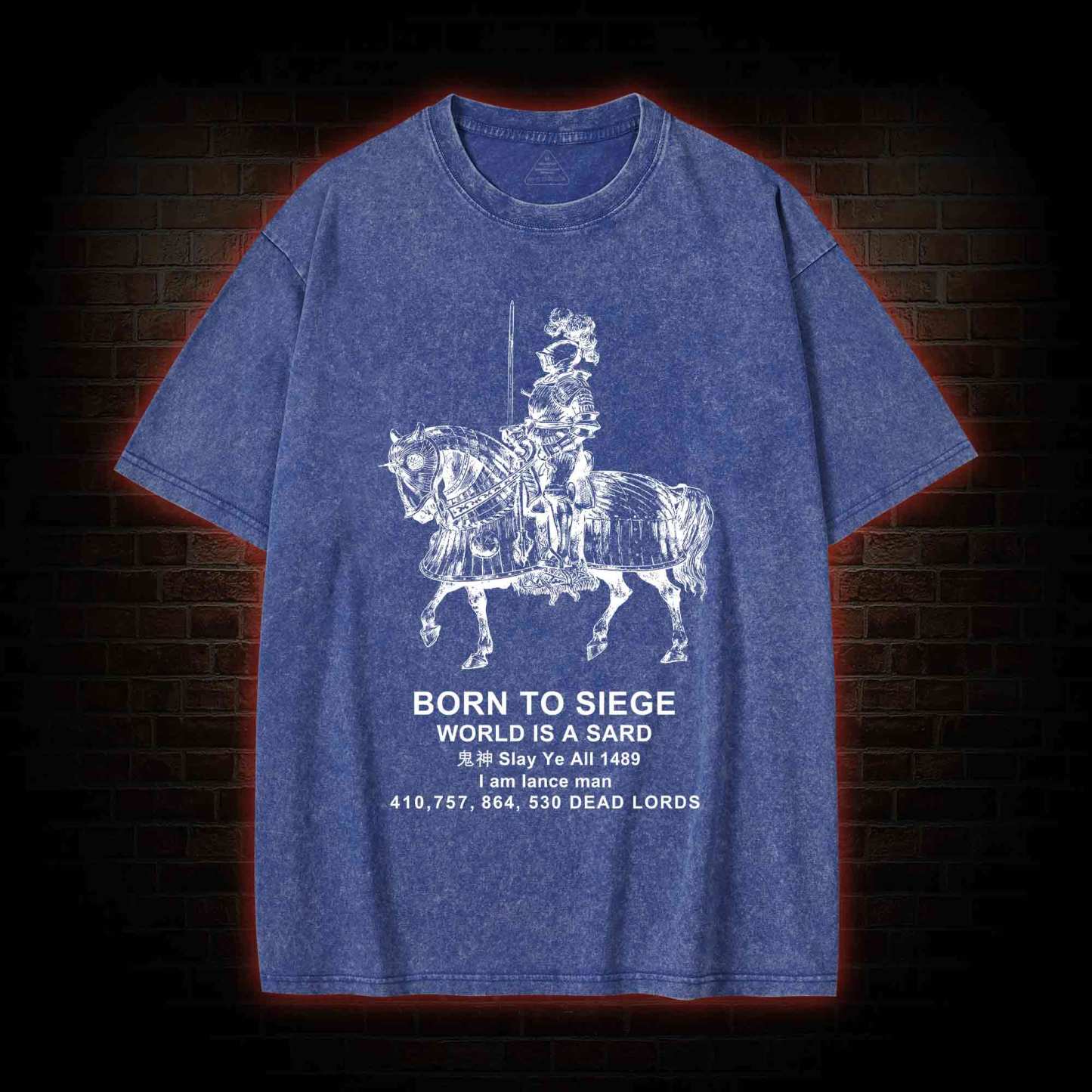 Born To Siege Washed T-shirt