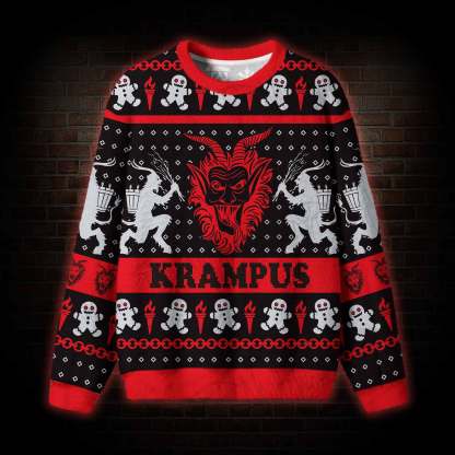 Horror Krampus Ugly Sweatshirts
