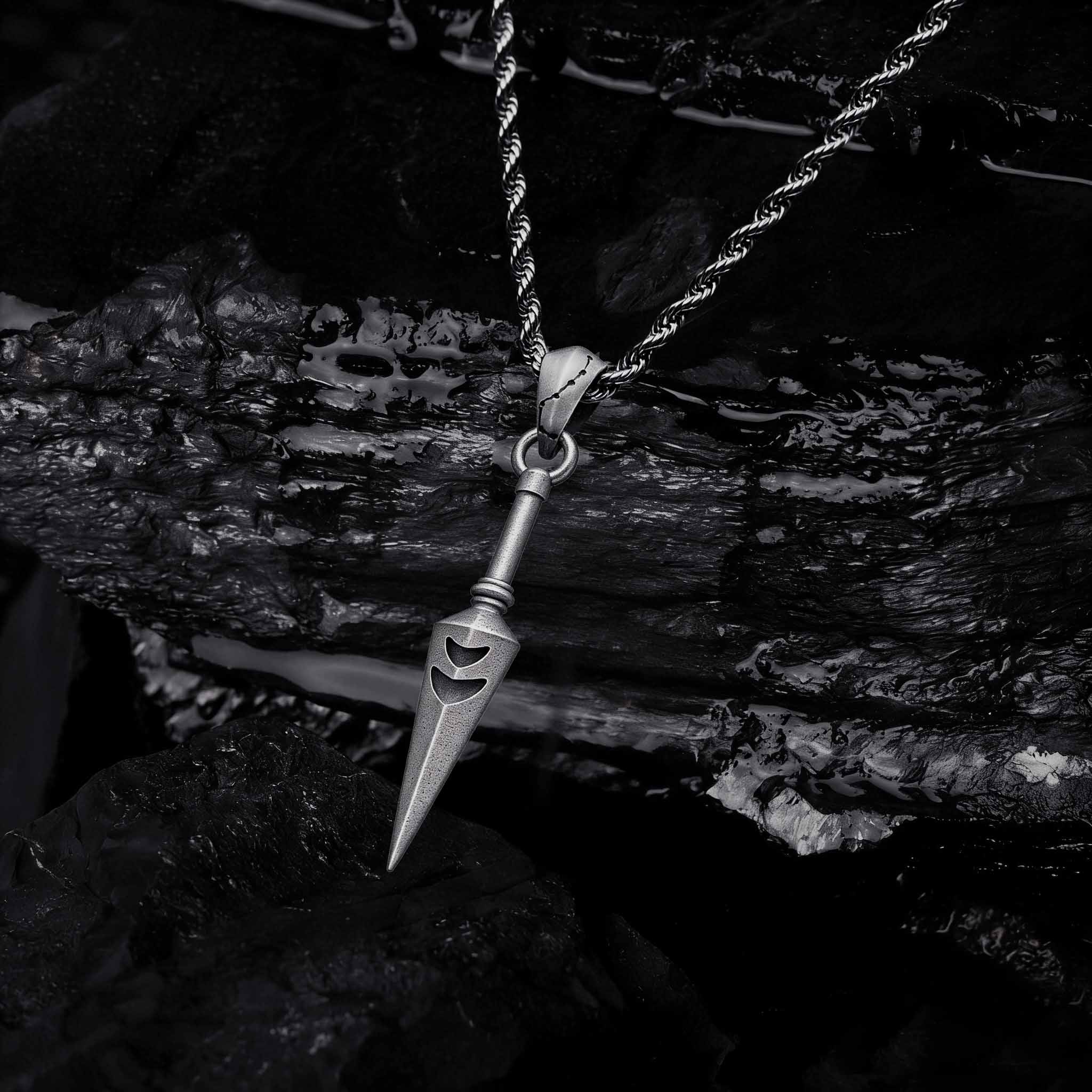 Silver Edge Sculptural Necklace