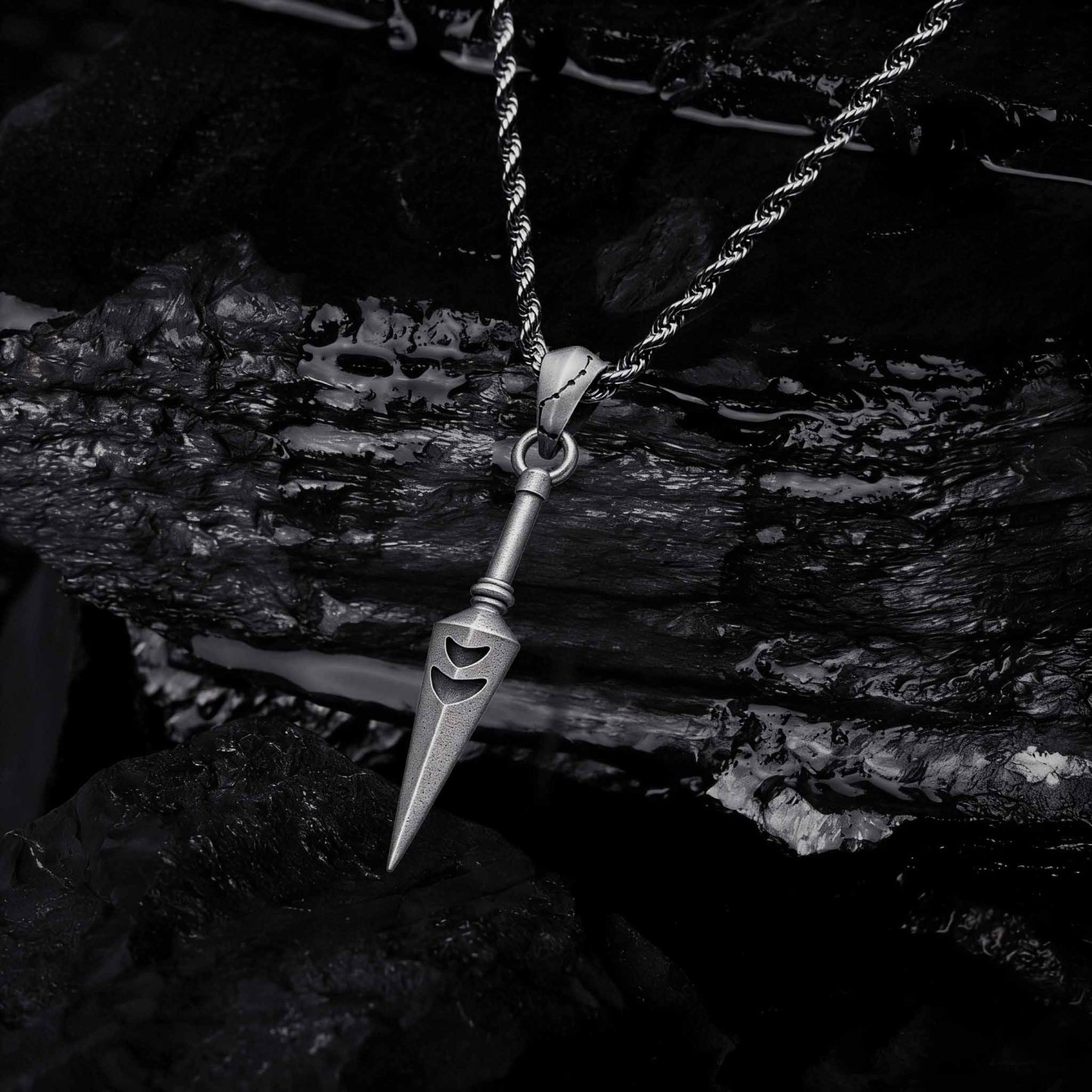 Silver Edge Sculptural Necklace