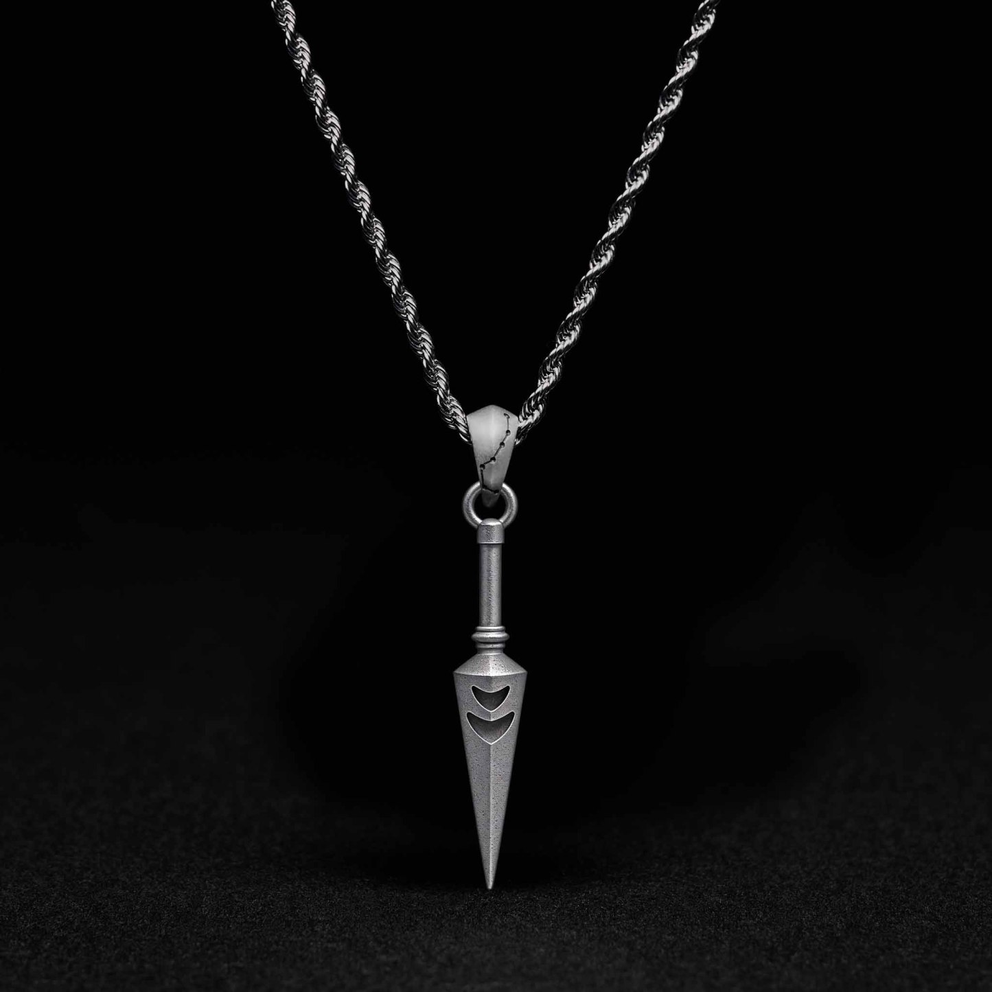 Silver Edge Sculptural Necklace