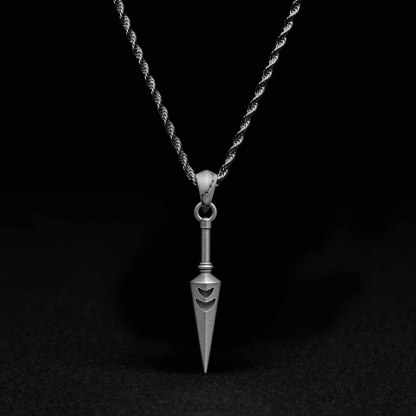 Silver Edge Sculptural Necklace