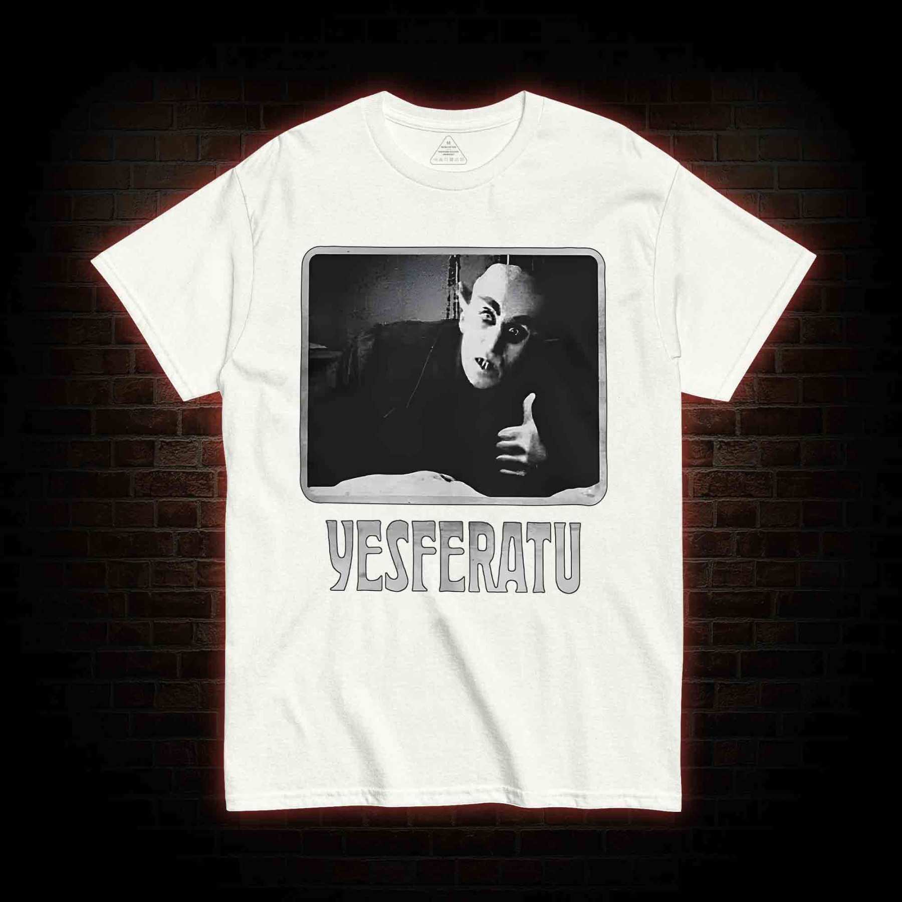 Yesferatu Funny Horror Retro T-shirt