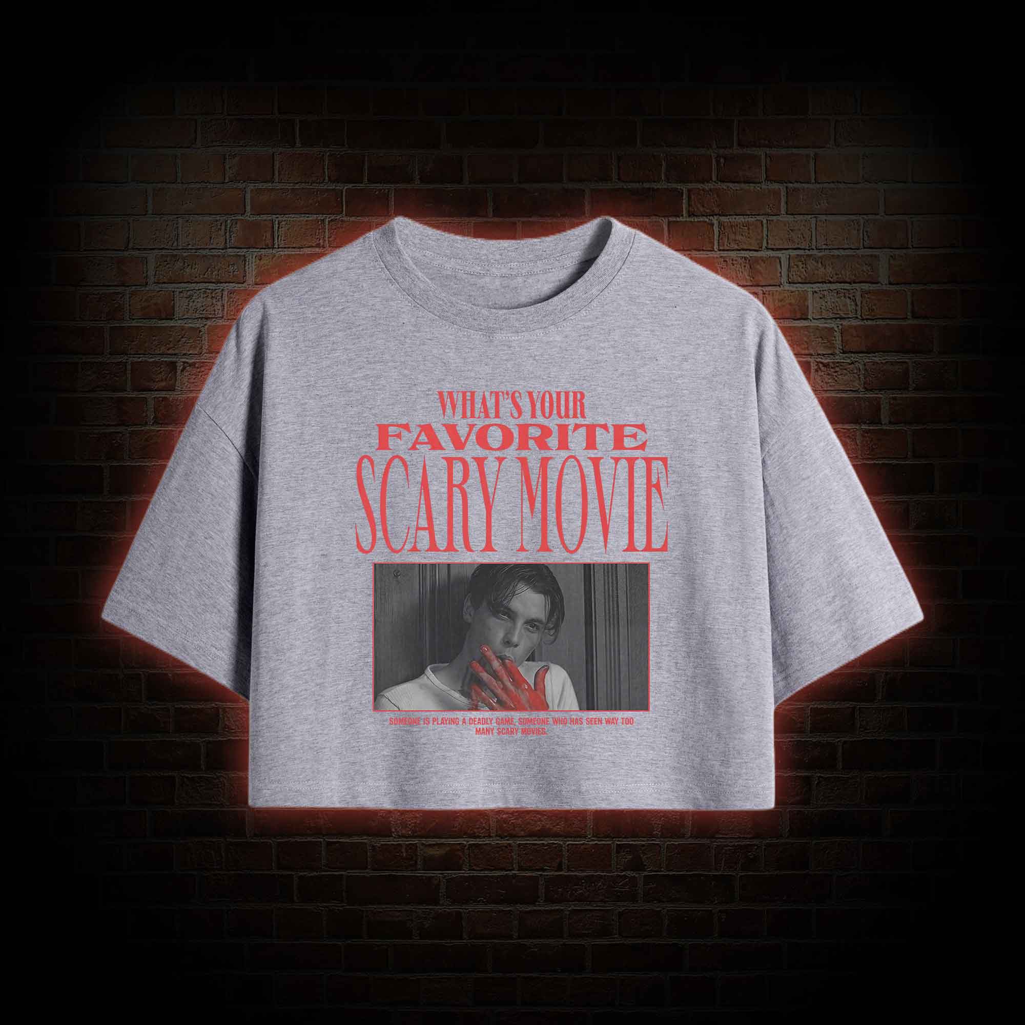 What's Your Favorite Scary Movie Crop Top