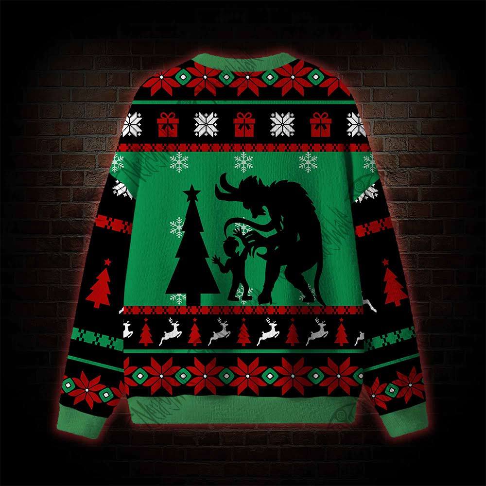 Merry Krampus Mighty Brats Ugly Sweatshirts